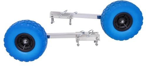 GCYEIDMA Ruedas de Botadura de Barco Ruedas for Remolque de Bote Inflable Ruedas for botadura en popa de Bote Capacidad de Carga de 330 LB Ruedas for Carrito de Kayak for Bote Inflable