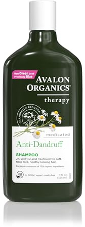 Avalon Organics All Natural Dandruff Therapy Shampoo, 11 Fl Oz