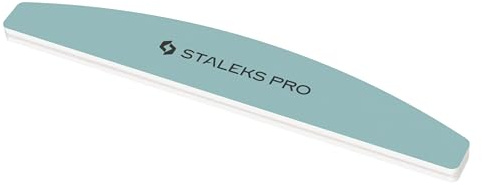 STALEKS PRO by Natury Nails 10 pezzi Lima buffer lucidatore soft forma mezzaluna doppia faccia. Grana 400/3000