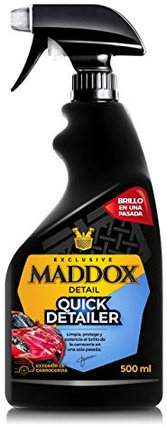 Maddox Detail - Tratamiento Cerámico Coche Hidrofóbico | Abrillantador Coche para Brillo Intenso | Protección y Cuidado Para Tu Vehículo | Cera para Coche Eficaz y Fácil de Usar | Quick Detailer 500ml