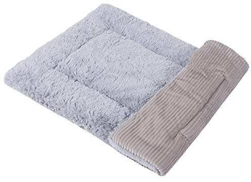 Vejaoo Hundematte Weiche und warme Matte Liegedecke für Hunde und Katzen Sofa für Heimtiere XZ014 (M (75 X 50CM), Wicker Gray)