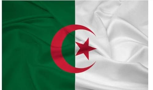 Stormflag Drapeau Algérie 90x150cm Drapeau Algérien 3x5ft polyester 90g avec œillets et Double couture
