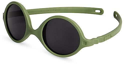 KI ET LA - Diabola 2.0 - Lunettes de Soleil Bébé Norme CE - Protection UV Totale - Ultra Légères - Souples - Incassables - Filtre à Lumière Bleu - Cordon Ajustable Inclus - Marque Française
