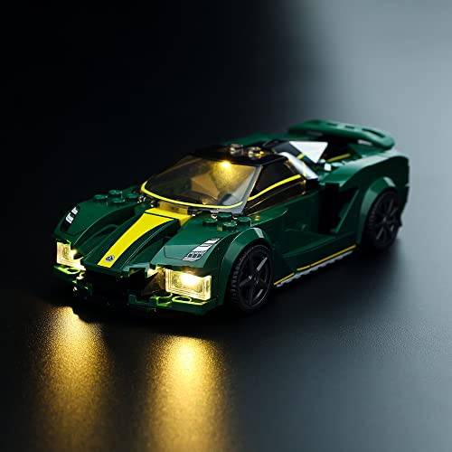 Kyglaring Kit de iluminación LED (sin modelo) - compatible con el kit de modelos de bloques de construcción de carreras lego 76907 Lotus evija - solo el kit sin ladrillos leds (versión clásica)