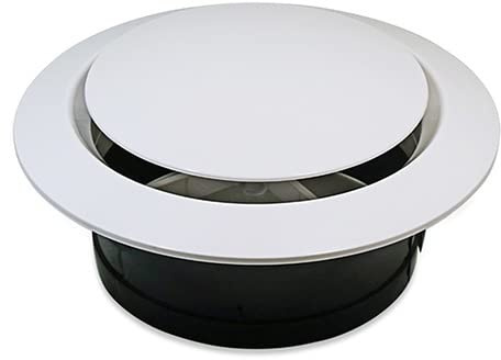 Ventilationsskydd Luftutlopp Ventilationsspridare, for hemförbättring Luftkonditionering Tube Hemventilation Justerbar spjäll (Size : 100mm)