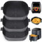 YQL 3PCS Silicone Air Fryer Liners Square for Airfryer Baskets 3.5L-5.5L, 8 Inch Air Fryer Accessories Reusable, Airfryer Trays for COSORI, Ninja, Tefal, Russell Hobbs, Tower (Inner Size: 6.5 Inch)