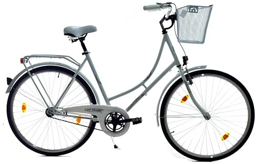 T&Y Trade 28 Zoll Damen Holland City Rad Fahrrad Bike CITYFAHRRAD DAMENFAHRRAD HOLLANDFAHRRAD HOLLANDRAD Rücktrittbremse 1 Gang Beleuchtung STVO Rücktritt Enur Weiß