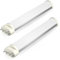 BrightArk 2G11 Lampadine LED 9W LED Tube Base a 4Pin,2G11 Lampada LED 48pcs SMD2835 PLL a Spina Orizzontale for Lampada Fluorescente Equivalente da 18W(Rimuovere o Bypassare la Zavorra) AC85-265V 2pez