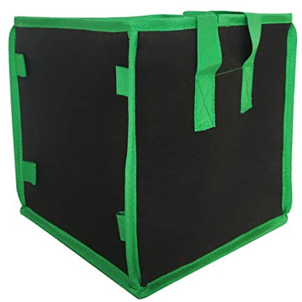 XUEYEGONGJI Sacs de Culture de Gallon en Tissu Pots Plant 10 Sacs de Plantation carrés avec des seaux de Plantation de poignée Lourde pour la Transplantation, Les Sacs de Culture des Plantes