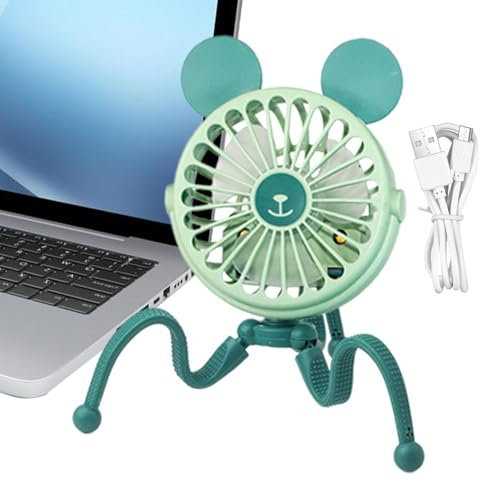 Ventilador De Pulpo Para Cochecito,Ventilador De Cochecito Portátil,Ventilador con clip de trípode flexible con diseño de pulpo | Fan silenciosa del carro eléctrico portátil que acampa, ventilador per