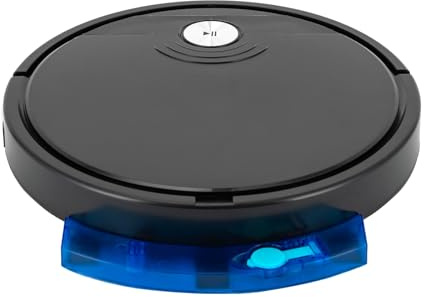 Alnemy robotdammsugare, dammsugarrobot med 1800Pa, fjärrkontroll, robotdammsugare, lämplig för djurhår, hårt golv, trä, app, tillämplig yta 200 m² (svart)