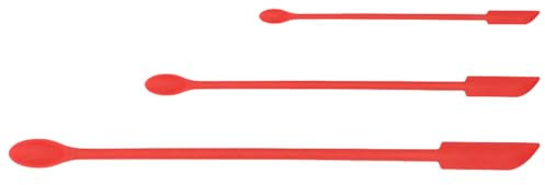 Wegiwuca Antihaft-Silikon-Schaber für Kosmetikgläser und Backbedarf, Rührstäbchen, Mehrzweck-Epoxidharz-Mischwerkzeug, 3 Stück