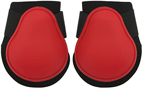 Botas de soporte para caballos Botas para tendones de caballos Botas para patas traseras de caballos Equipo de deportes ecuestres de protección duradero de alto rendimiento para (patas traseras rojas