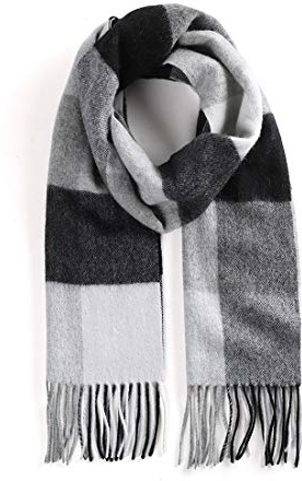 TITAKING Unisex 100% Wool Cashmere Scarf for Men Women Warm Winter Scarves