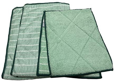 TS24direkt Bambus-Kristall Profi-Küchentücher Set 4tlg. - Wischen & Abtrocknen