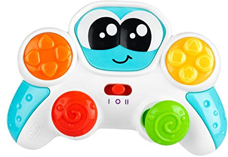 Chicco Controlador Baby, Juguete Parlante e Interactivo, Controlador Electrónico Educativo Bilingüe Italiano/Inglés, con Luces y Más de 20 Sonidos, Juego de Luces y Sonidos, Juguetes 6 Meses 3 Años