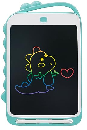TimeTEX - Pizarra digital SDF | Pizarra digital para escribir – ayuda a aprender a escribir. Ideal para alérgicos a la tiza | Contenido: pizarra electrónica con pantalla negra
