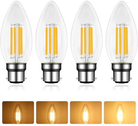 Caldarax C35 LED B22 4W 2700K Glühlampe, tief dimmbar,4P