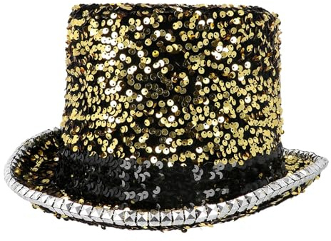 Boland - Sombrero con lentejuelas para adultos, tocados para disfraces, carnaval, fiestas temáticas y festivales