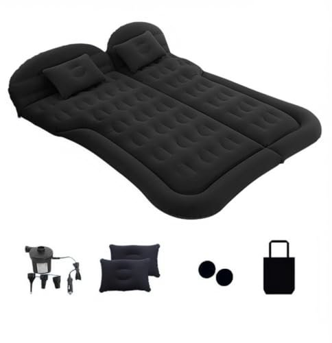 Adirigo Tragbare SUV-Luftmatratze, Ultra-Bequeme, beflockte Auto-Matratze mit Zwei Kissen, verbesserte und Dicke Luftsäule, geeignet für Indoor- und Outdoor-Aktivitäten, Reisen, Camping