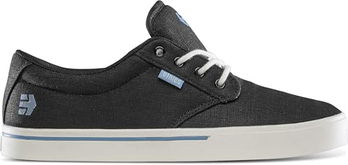 Etnies Jameson 2 Eco Sustainable Skate Style, Reinforced Cupsole, Cushioned Feel, Everyday Sneakers, Vegan - Black/Blue/Black - 10