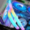 2PCS ARGB Liquid Cooling Tube Sleeve, Programmable DIY Soft Light Strip, ARGB Lamp Beads Water Cooled Pipe, 360 Degree Panoramic Soft Light, for Desktop Computer Case