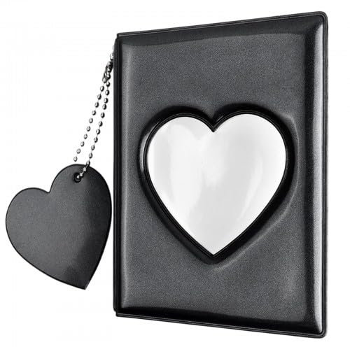 Mini Album Fotografico per Foto da 3 Pollici, Album Polaroid Può Contenere 32 Foto, Album per Polaroid per Cartolina Fotografica Dell'Idolo Di Una Celebrità (nero)