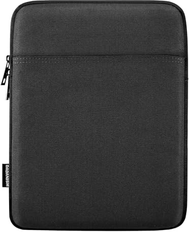 Dadanism 13 Zoll Tablet Tasche mit Polsterung für iPad Pro M5/M4 13, iPad Air M4/M3 13, iPad Pro 12,9, MacBook Neo/Air M5 13 2026, Galaxy Tab S10+/S9 FE+/S9+ 12,4, Tab P12 12,7, Schwarz