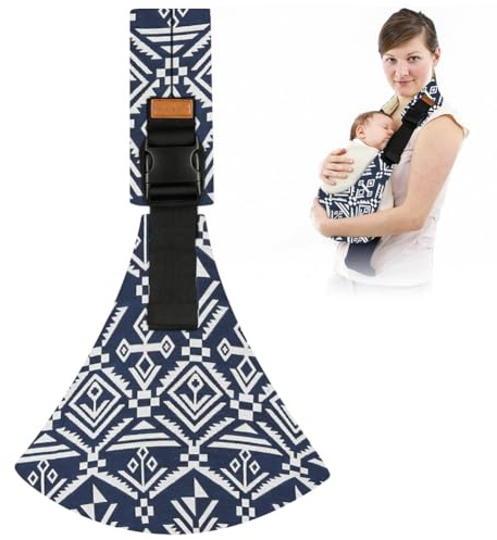 AOOWU Portabebés Portátil, Portabebés Ergonómico Portátil para Bebés de 6 a 36Meses, Ajustable Portabebes Multifuncional, Plegable Portabebés Correas All Seasons Hasta 15kg (Portabebés Bonsai Azul)