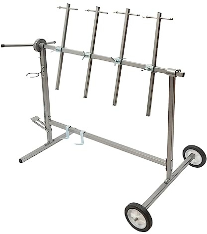 Adjustable Car Body Paint Rack, 441 Lbs Load Automotive Spray Painting Rack Modern Bumper Holder Repair Tool Auto Body Rotating Hanging Stand with Spray Hanger for Securing Hoods Tailgates Doors