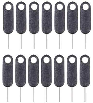 Alipis Extractores de Tarjeta Sim de Aleación de Aluminio Paquete de 15 Piezas Pequeñas y Portátiles Agujas Prácticas para Extraer Tarjetas Sim Móviles y Tabletas Herramienta Duradera