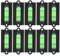 Packung mit 10 Mini-Quadrat-Wasserwaagen mit hoher Präzisionsstufe für Bildaufhängungen, Stative, Maschinen und Kameras