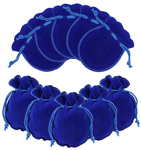 NBEADS 50 Stk. Samt Kordelzug beutel Schmuckbeutel Süßigkeiten Geschenk taschen Für Weihnachten Hochzeit Geburtstagsfeier Gefälligkeiten, 9x7 cm