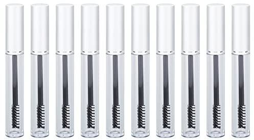Tom Mascara Tube, 10st 3ml med gummiinlägg Transparent ögonfransserumflaska för ögonmakeup