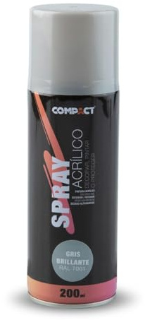 PINTURA SPRAY 200ml. BRILLO GRIS
