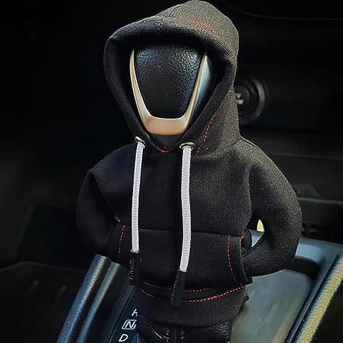 Yajimsa Funda para palanca cambios coche | Sudadera con capucha para palanca cambios coche | Funda universal para perilla palanca cambios | Funda palanca cambios con