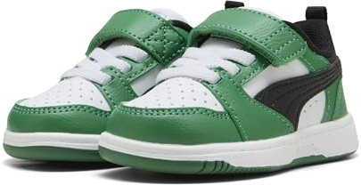 PUMA Sneakers Rebound v6 Lo Primi Passi 27, White Black Archive Green