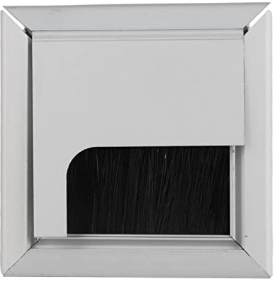 Qcwwy Couvercle supérieur du trou d'insertion de la prise de courant pour câbles de bureau, fabriqué en alliage d'aluminium, adapté pour table de bureau