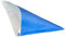 Spitztüten aus Papier Länge ca. 19 cm für ca. 125 g Inhalt - BLAU (500 Stück)