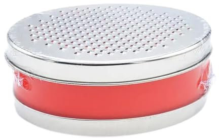 MagiDeal Râpe à Fromage avec récipient et Couvercle Râpe à Fruits et légumes Trancheuse à Main Facile à Utiliser Broyeur d'aliments pour Carottes, Citrons, Rouge