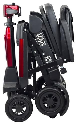 iCan EasyFold X-11 Manual Folding Mobility Scooter – Lightweight 21Kg with Battery, Compact, Manual Folding, Long Range, LED Display – Portable Mobility Scooter for Seniors, Class 2, UK Regulated.