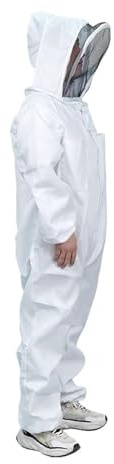 Komplett biodlardräkt, professionella skyddshandskar, unisex skyddsslöja(XL)
