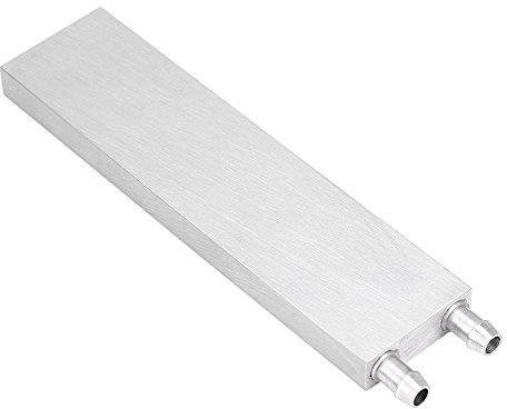 Naroote Bloque de Refrigeración por Agua de CPU de Aluminio Disipador de Calor de Enfriador Líquido Eficiente para Gestión Térmica de PC, para Refrigeración de Gabinete de Control Industrial de Agua