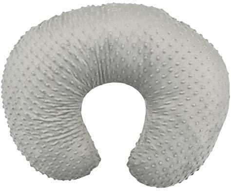 Stillkissenbezug für Stillkissen Baby U-förmiger Ersatz Bezug Abnehmbarer Kissenbezug Multifunktionaler Kissenbezug Weich und bequem Stillkissenbezug grau