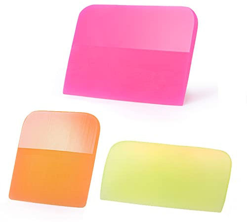 3 piezas de silicona suave TPU goma rasqueta de secado rápido limpiaparabrisas raspador vinilo envoltura herramientas de ventana para coche revestimiento PPF película de protección de pintura