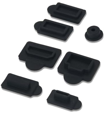 Onyehn - Set di 6 tappi antipolvere in silicone, con interfaccia USB HDMI, anti-polvere, antipolvere per PS5, accessori per console di gioco
