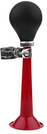 ZAWELIYO Klaxon Vélo À Air 2.2 Pouces, Son Puissant, Montage sur Guidon, pour VTT Vélo (Rouge)