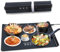 Electric Food Warming Tray, Foldable Silicone Food Warmer Mat with Adjustable Temperature and 4 Timers, Fast Heating for Home Kitchen Buffets Restaurants Parties, 64 x 34 x 1.5cm