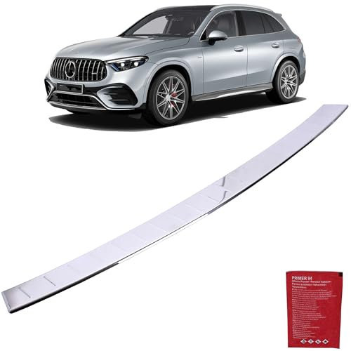INLY Protection de seuil de chargement en acier inoxydable chromé compatible avec GLC X254 (2022-2024) GLC X253 (2015-2019)