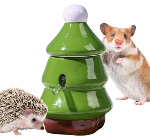 Abreuvoir pour gerbilles, abreuvoir avec support pour rongeurs - 6 cl anti-fuite pour petits animaux domestiques dans la maison, chambre, balcon